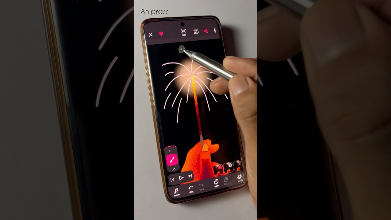 Diwali Mobile Animation 🎆 #shorts