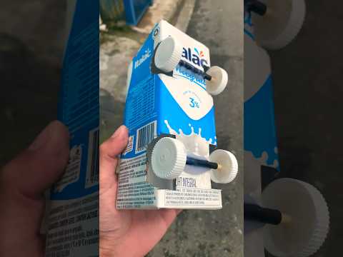 Carrinho com caixa de leite #artesanato #facavocemesmo #criatividade #criativo