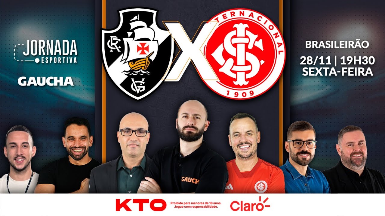 VASCO 5x1 INTER | Brasileirão ao Vivo 🏟️