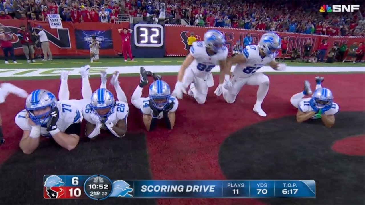 Sam Laporta TD & Funny Celebration vs Texans 🏈