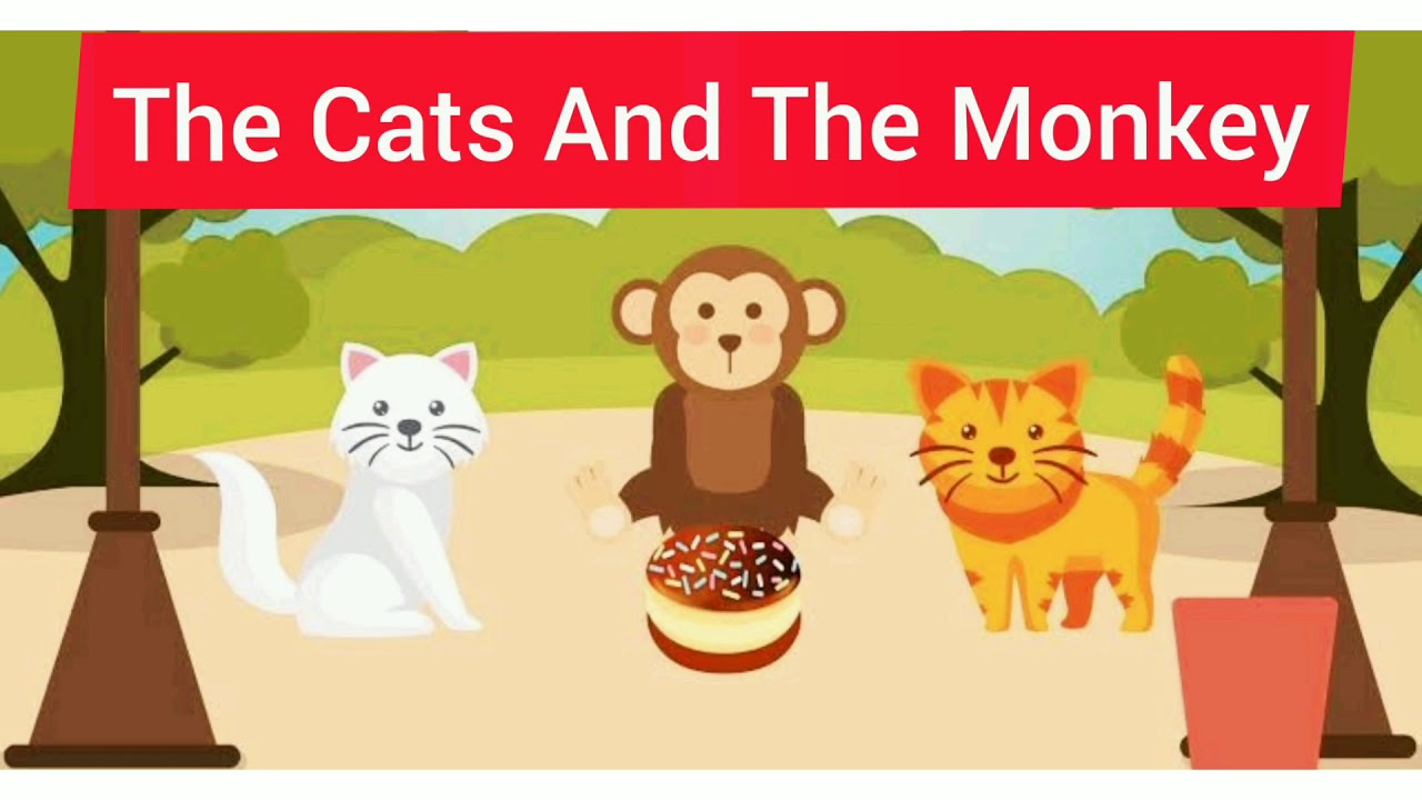 Cats and Monkey | Moral Story for Kids 🍰