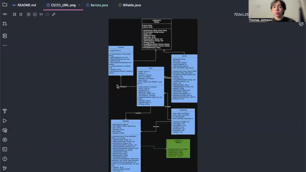 CS151 Project 1 – Java Beans Café: Coffee Shop Management System