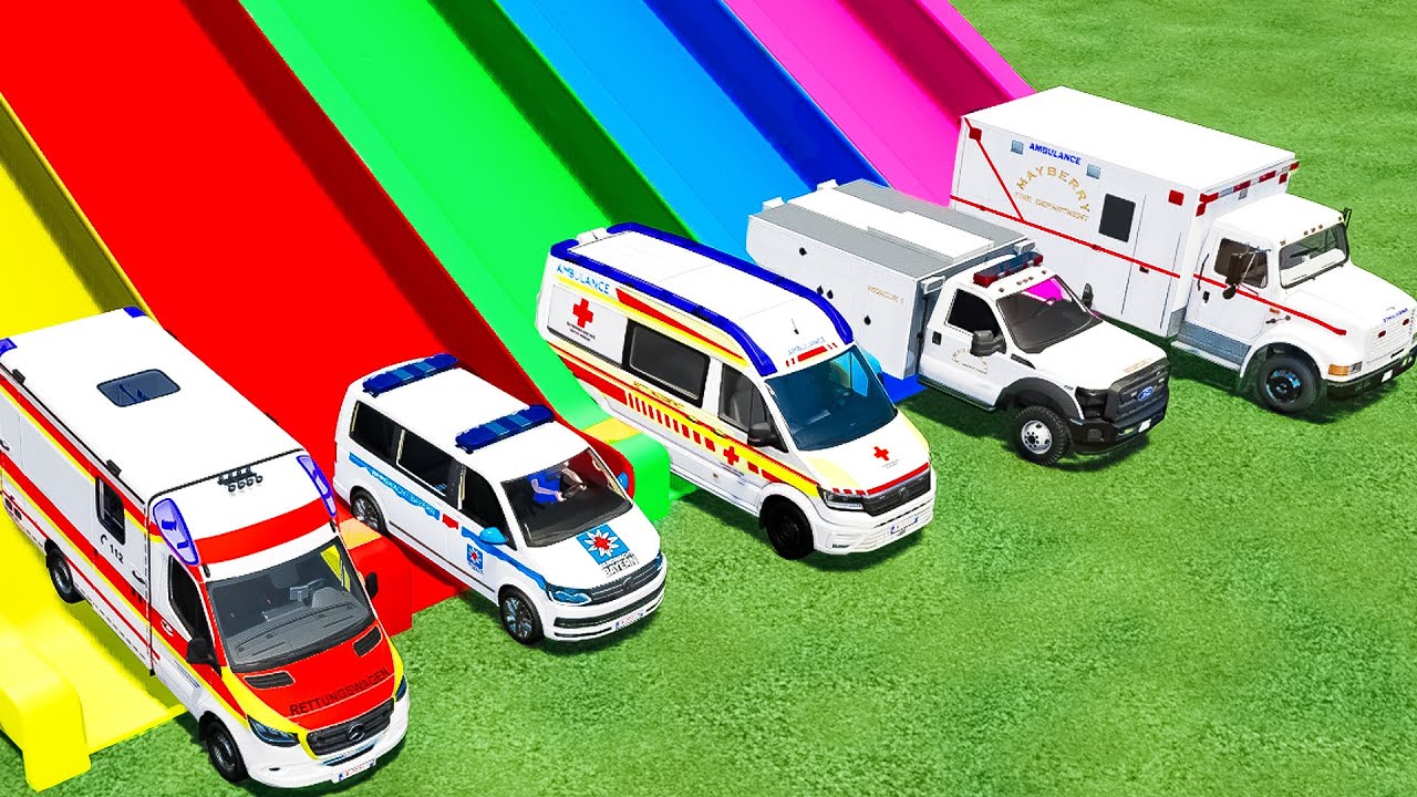 Transport Ambulance Cars with MAN Trucks 🚑 in Farming Simulator 22
