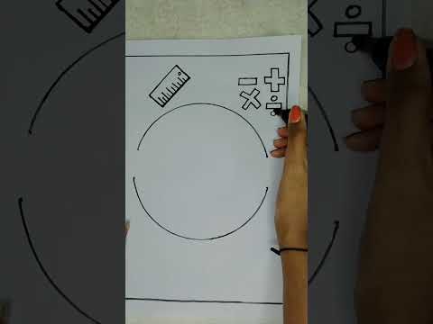 Easy math project front page for beginners. #shorts #youtubeshorts #drawing #trend #Diamonds