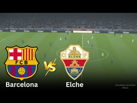 LIVE : Barcelona vs Elche – LaLiga 2025 | eFootball Match Simulation