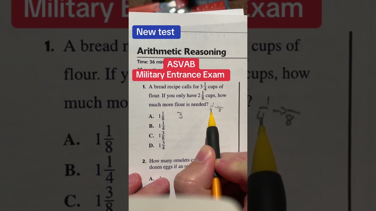 ASVAB Math Arithmetic Reasoning Solutions 1