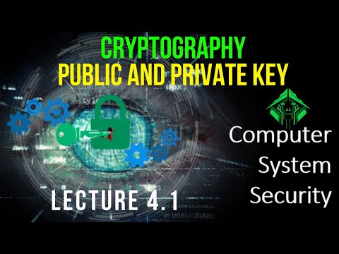 Lecture 4.1 | cryptography | cryptography and network security | public key cryptography #aktu #css