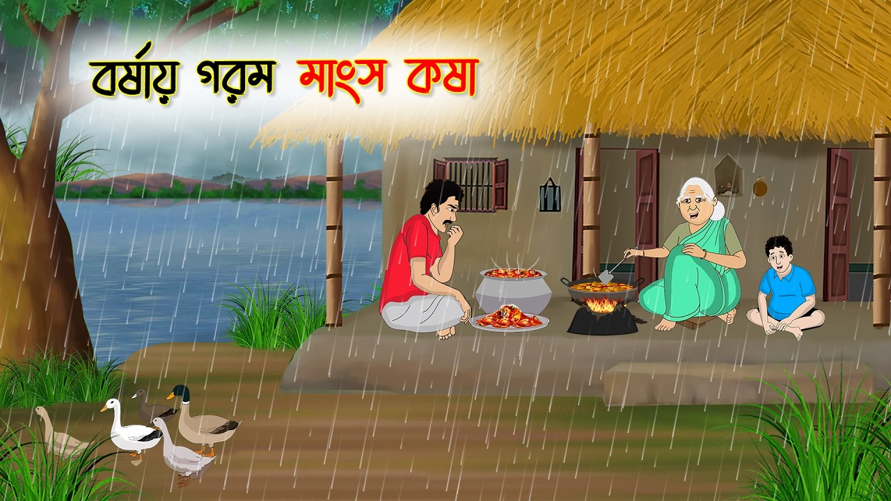 বর্ষায় গরম মাংসের কষা | বাংলা moral গল্প