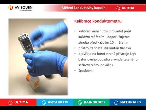 NÁVOD: Měření hodnoty konduktivity kapalin