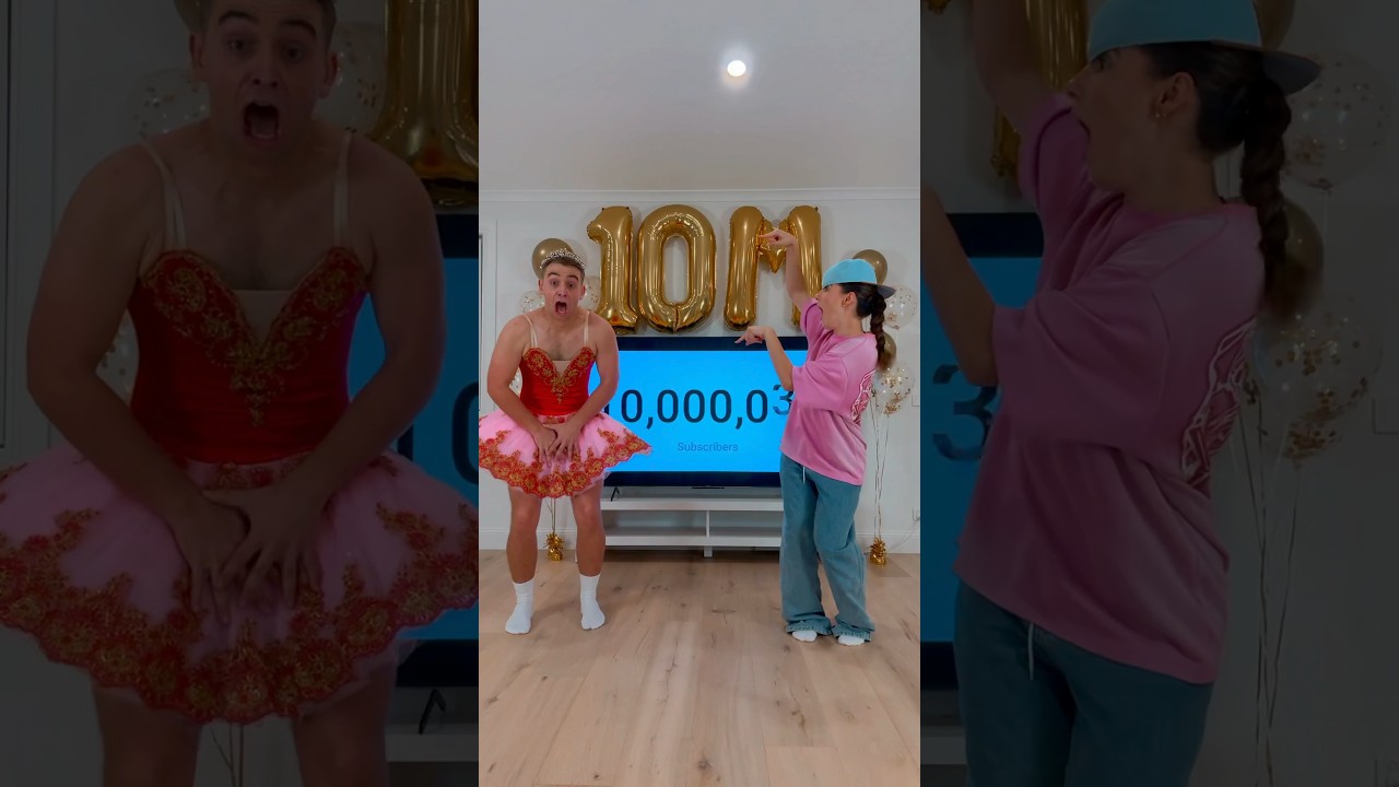 James Wears a Tutu for the First Time! 😂