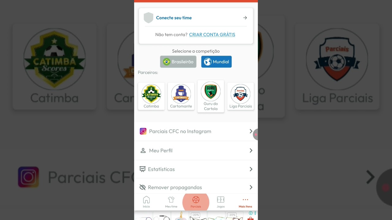 Como usar o app Parciais no Cartola Mundial de Clubes ⚽
