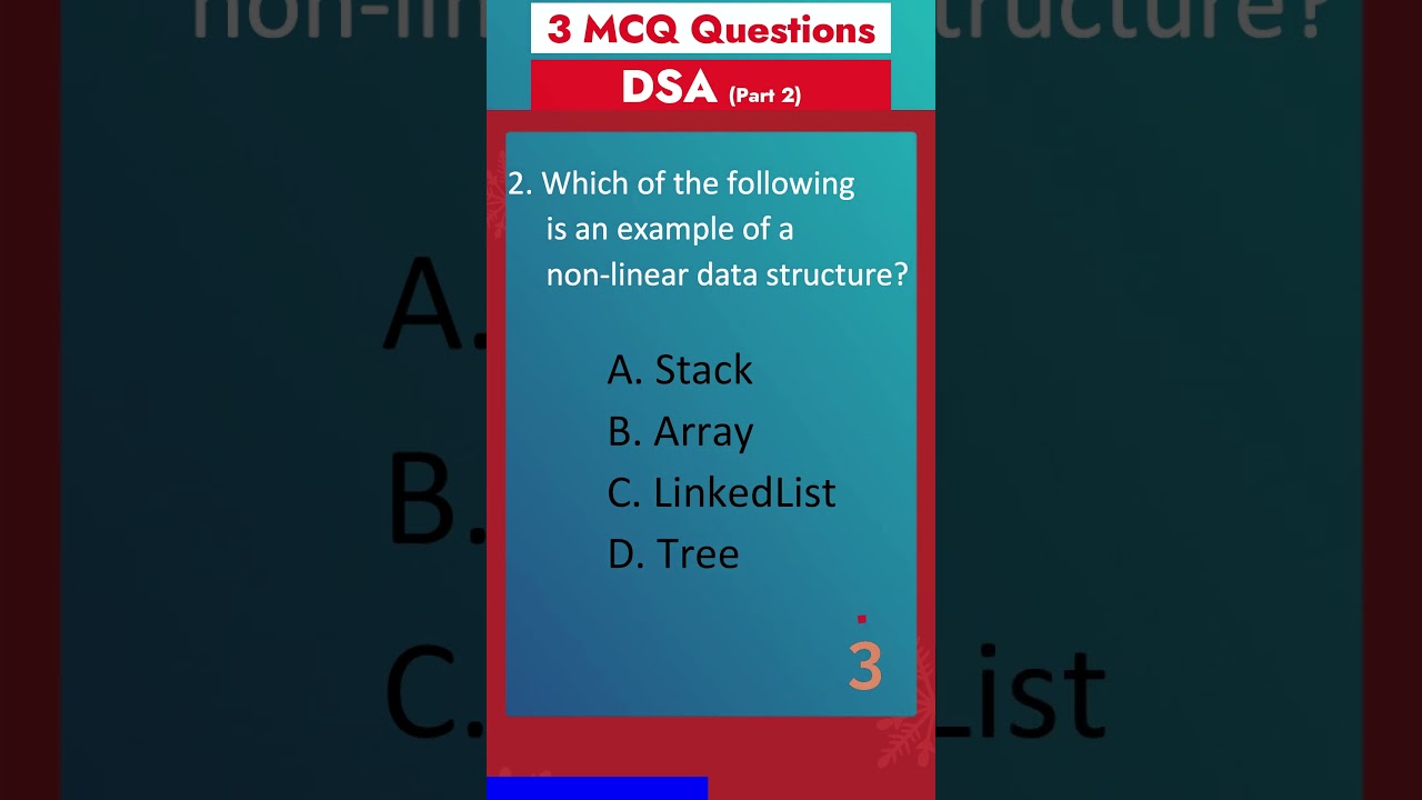 Part 2: MCQ on Data Structures & Algorithms 📚