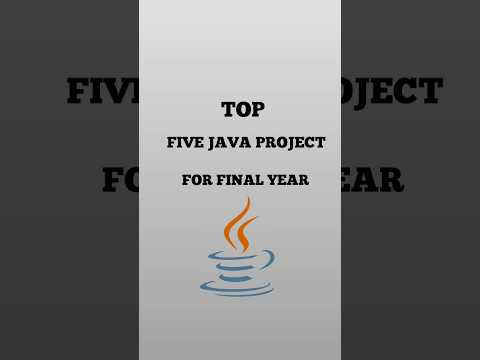 Top Five Java Project For Final Year | #javaproject #javaideas #computerprogramming