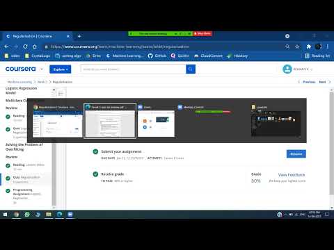 Coursera Machine Learning [Stanford] week 3 Quiz Answers |Andrew Ng