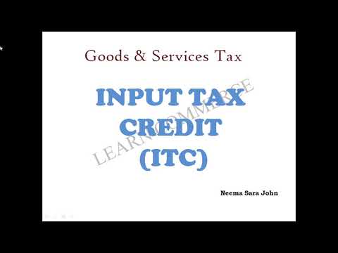 Input Tax Credit (ITC) Explained in Malayalam