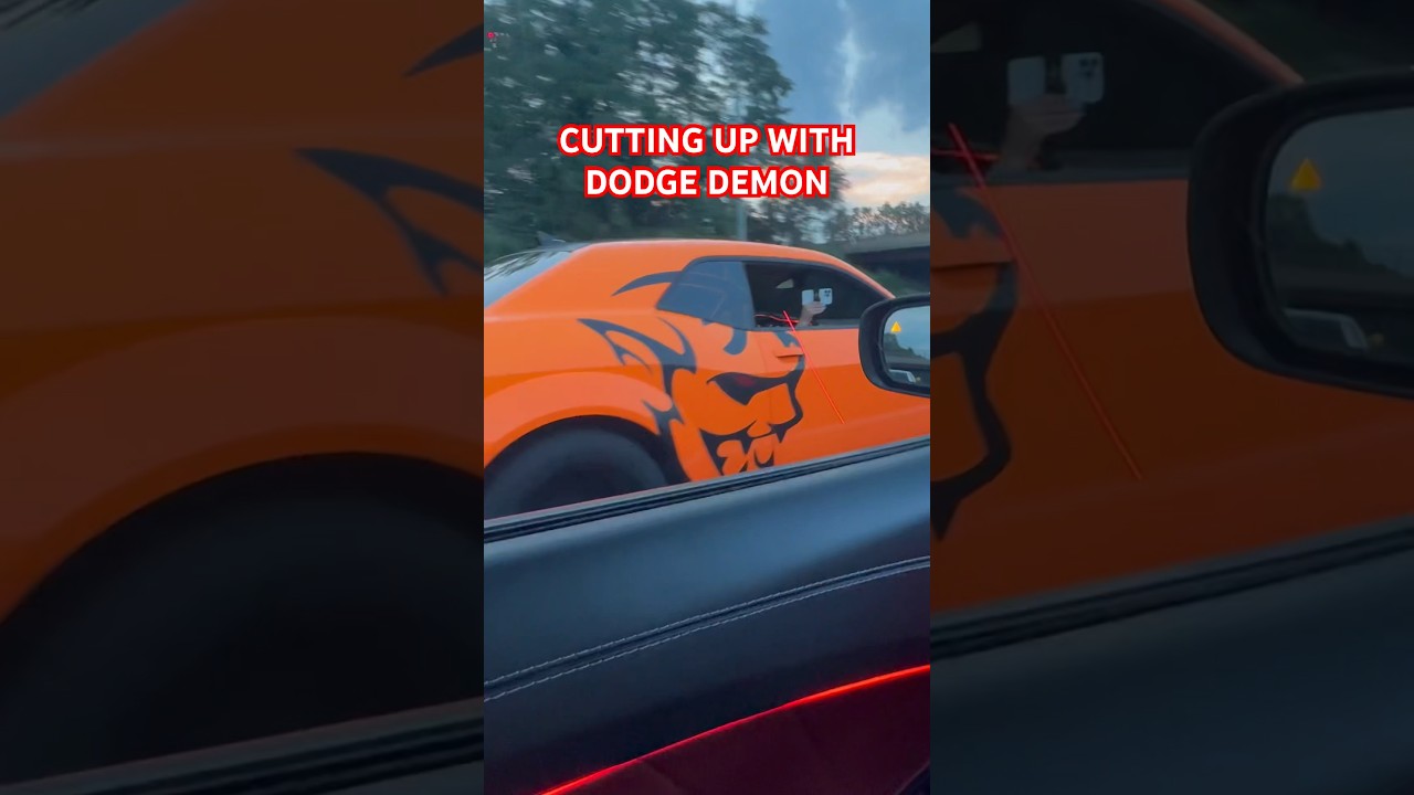 Epic Dodge Demon Action in Chicago Traffic 🚗🔥
