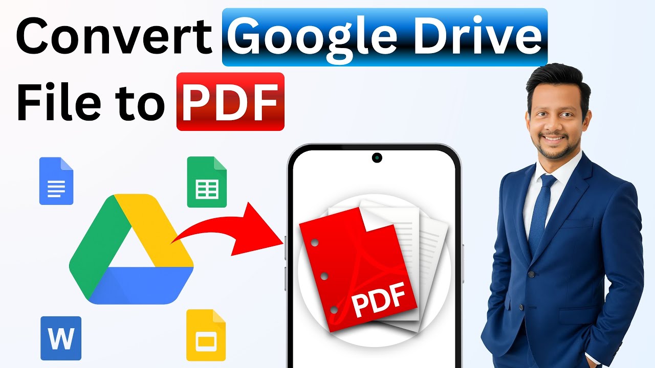Convert Google Drive Files to PDF on Mobile 📱