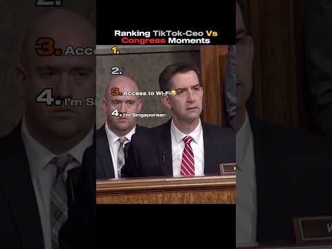 TikTok CEO Vs Us senate #tiktok #ceo #ranking #usa