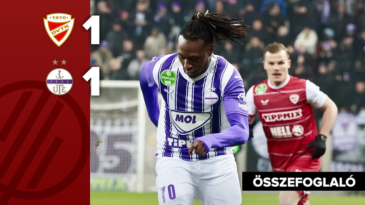 DVTK–Újpest 1–1: Izgalmas döntetlen a bajnokin – Szatmári Csaba főszerepben ⚽