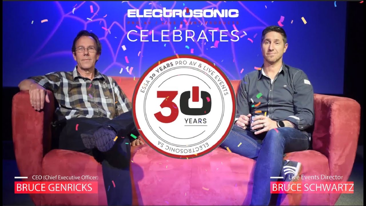 Electrosonic Leaders Celebrate 30 Years of Innovation in Pro AV & Live Events 🎉