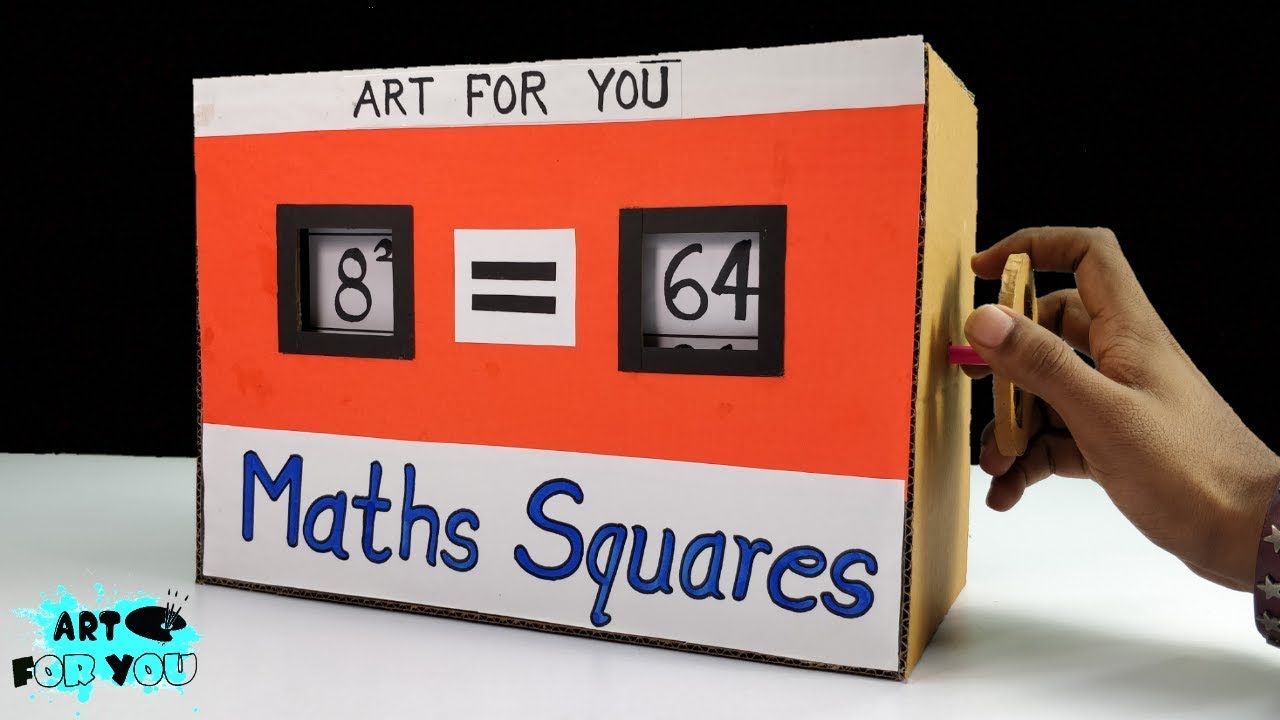 Build a DIY Maths Squares Machine 🧮 | Easy & Fun Maths Model for Class 5-6 Exhibitions