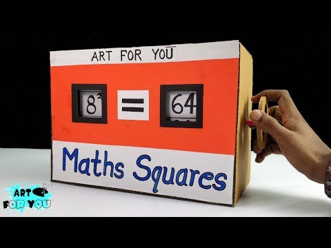 DIY Maths Squares Machine - Maths Working Model | Easy Maths Project For Exhibition | Maths Model