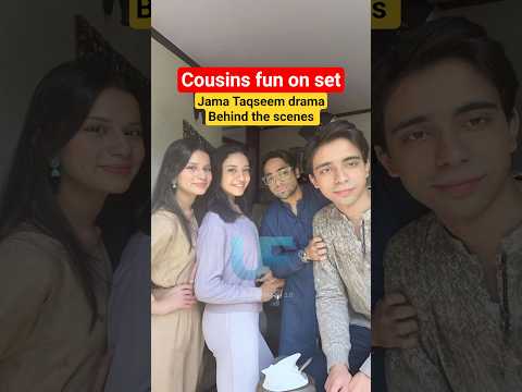 Cousins fun off camera | Jama Taqseem drama Episode 13 14 15 bts -Behind the scenes #jamataqseem