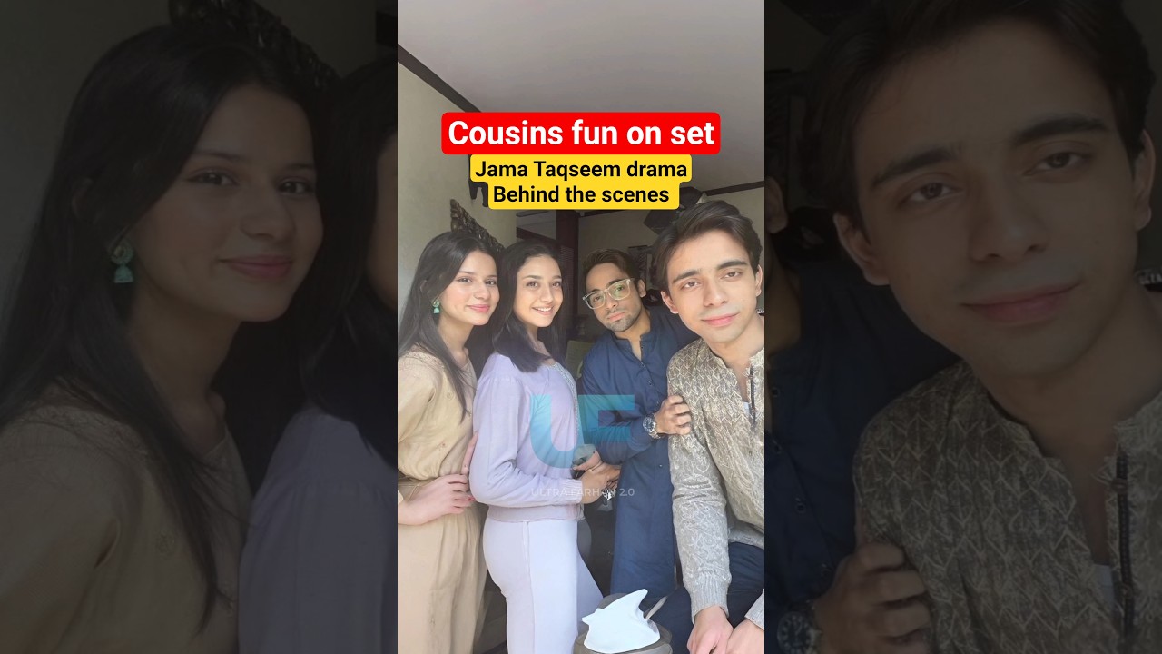 Cousins' Fun Moments Behind the Scenes | Jama Taqseem Drama Episodes 13-15 🎬