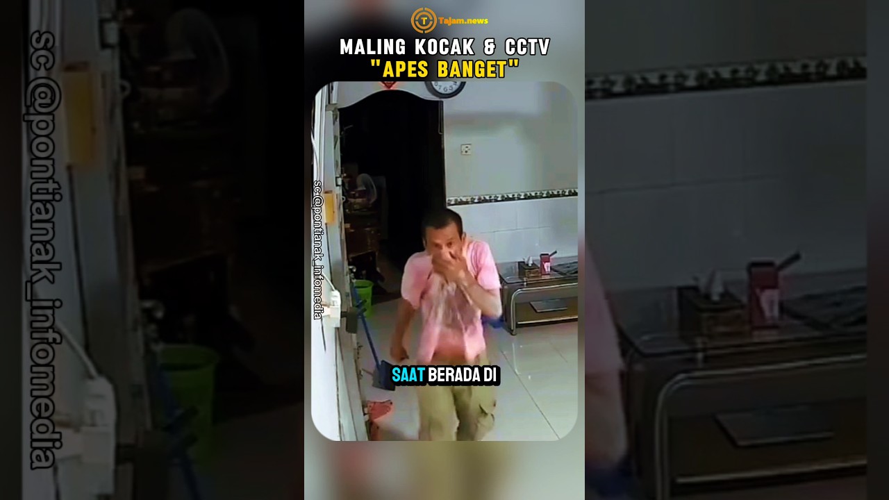 Maling Kocak Ini Terekam Kamera CCTV Saat Beraksi di Rumah Kosong