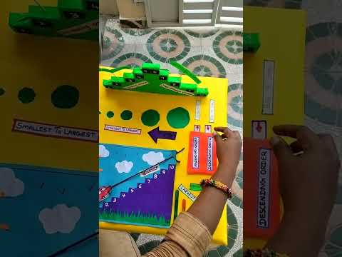 Ascending order and Descending order project idea #schoolproject #projectidea #math #mathproject