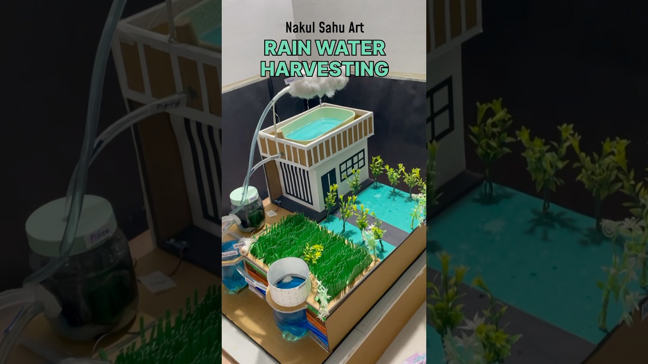 Rainwater Harvesting System: How It Works 🌧️ | Easy Science Project