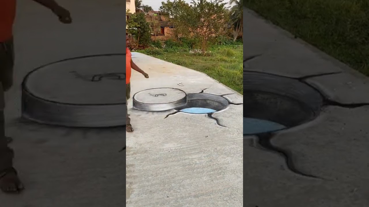 Mind-Blowing 3D Road Illusion ๐ | Must-See Short Video