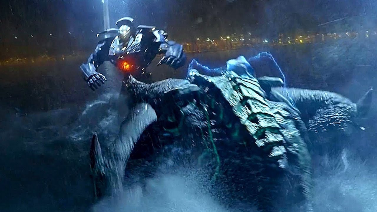 Gipsy Danger Battles Leatherback - Pacific Rim