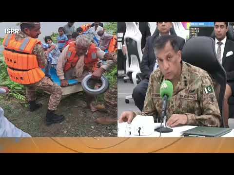 DG ISPR Press Briefing on Flood Relief and Rescue Operations | ISPR