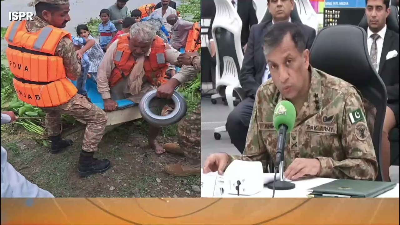DG ISPR Updates on Flood Relief & Rescue Efforts 🚑