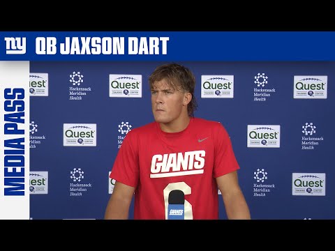Jaxson Dart on Developing Chemistry with Theo Johnson | New York Giants