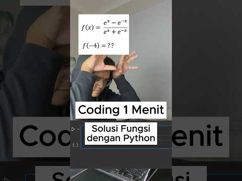 Sepertinya tidak sampai 1 menit - Coding 1 Menit #coding #matematika #python
