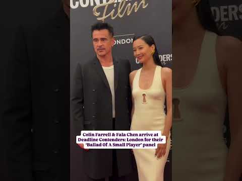 Colin Farrell & Fala Chen Arrive at Deadline Contenders: London for  ‘Ballad of a Small Player'
