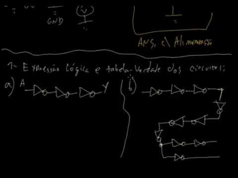 Eletrônica Digital #24 - Porta Lógica NOT - Circuitos com várias portas