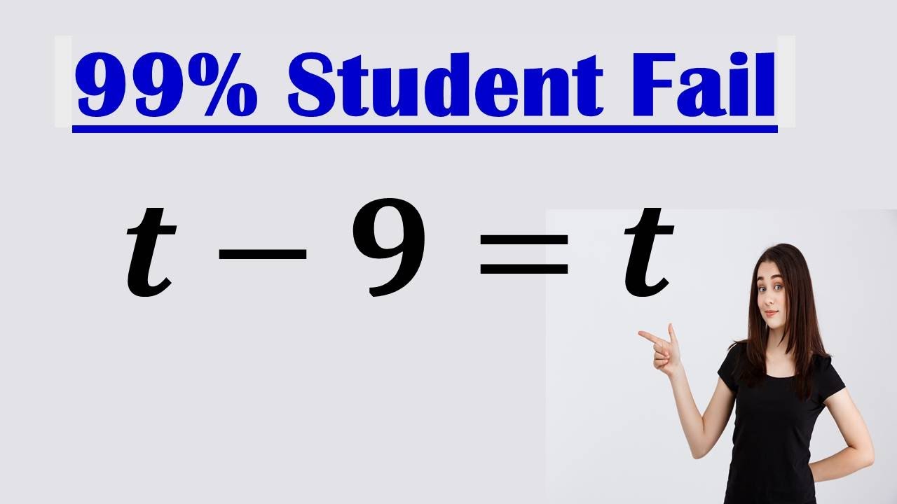 Solving a Harvard University Entrance Exam: Finding 't'