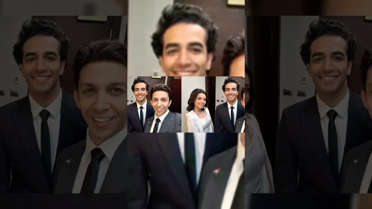 هشام جمال مع أخيه وأخته لأول مرة