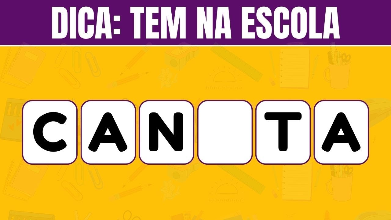 Adivinhe a Palavra Escolar com Poucas Letras! 📝