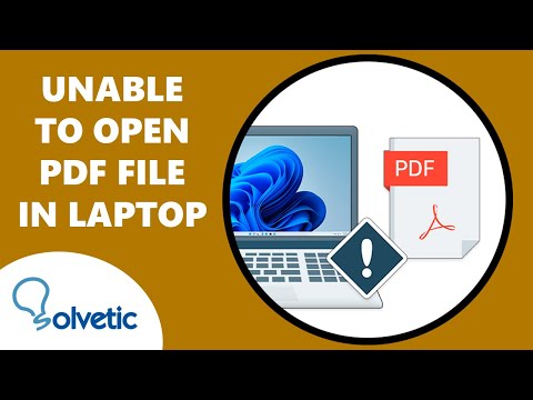 Unable to Open PDF File in Laptop