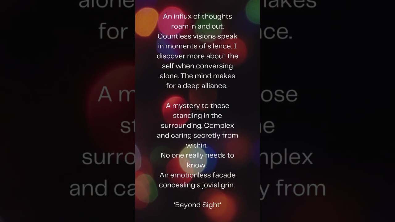 Discover the Beauty of 'Beyond Sight' 🌟 — Inspiring Instagram Poetry