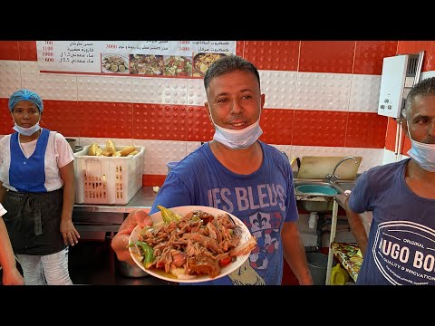 صحن تونسي، كفتاجي، صحن ثوم وكسكروتات بأنواعها عند مكرم في الجبل الأحمر