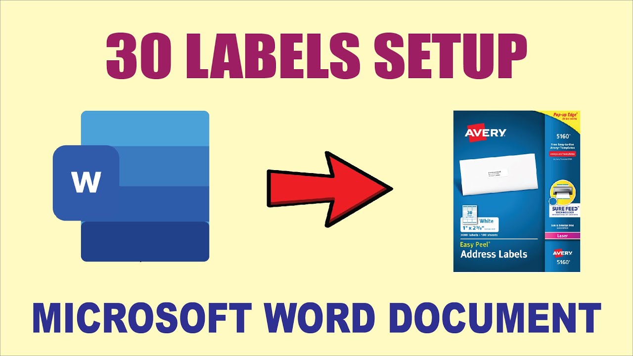 How to Create and Print Address Labels in Microsoft Word | 30 Labels Setup in MS Word