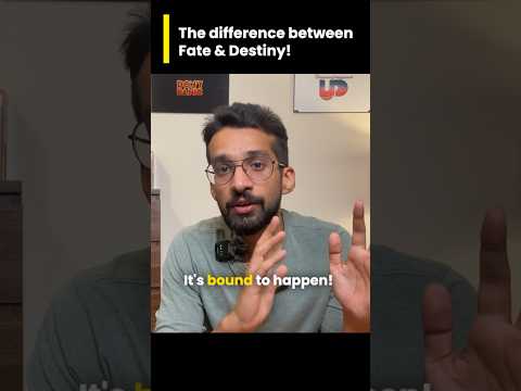 Destiny vs Fate - What is the difference 👁️ #purposeoflife