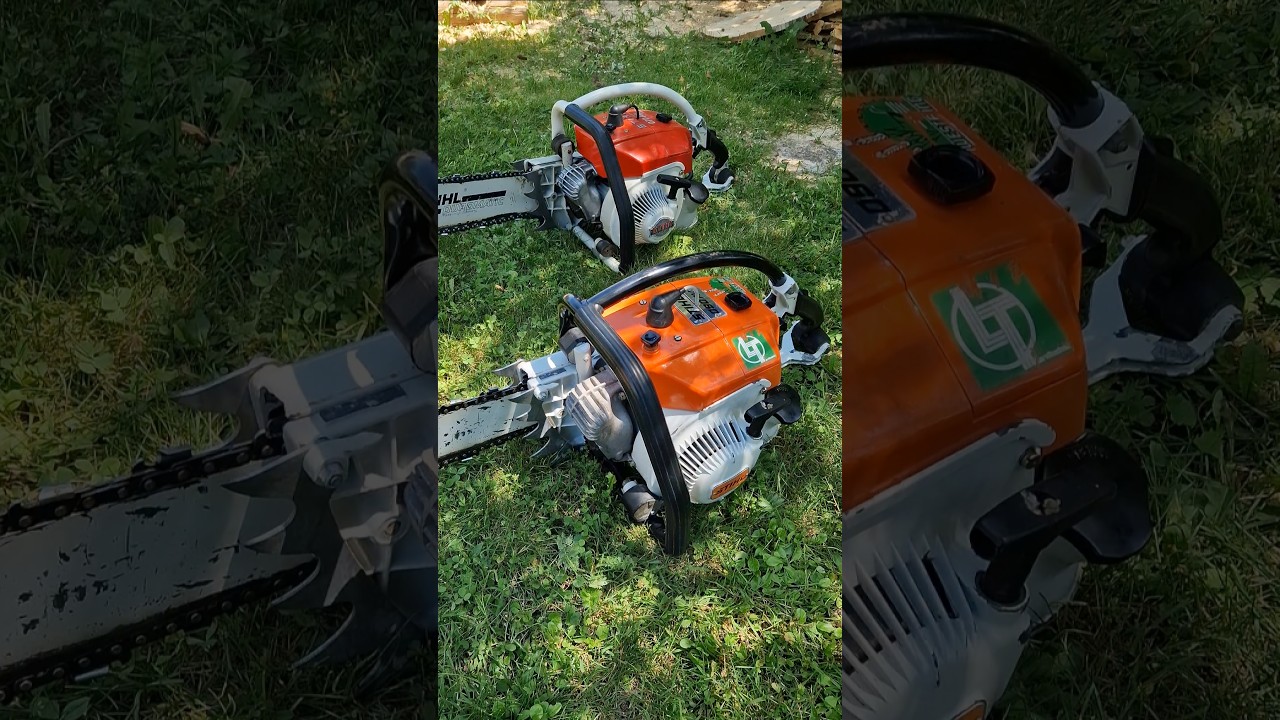 Stihl 070 AV and 090 AV, two siblings