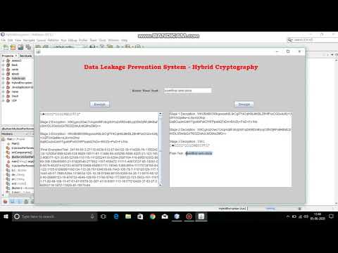 Data Leakage Prevention - Hybrid Cryptography