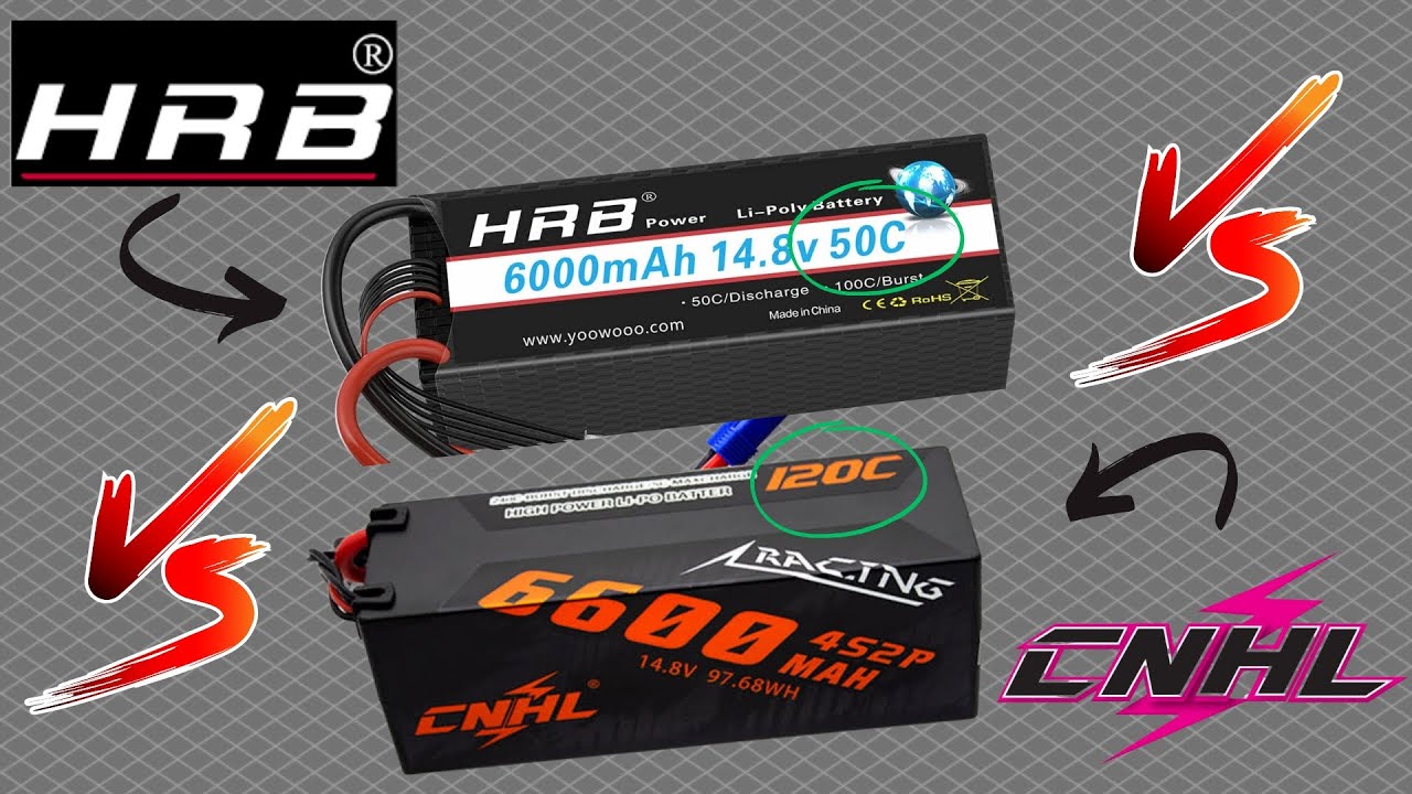 Lipo Discharge Test: HRB 6S 6000mAh 50C vs CNHL 4S 6600mAh 120C – Does C Rating Really Matter? ⚡